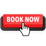 Book now button with cursor. Pointer click. Vector web button